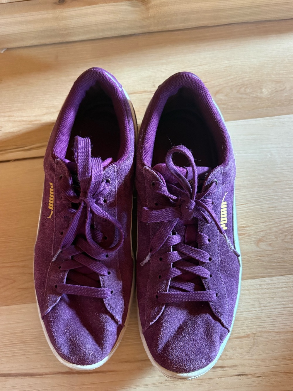 Puma Women's Plum Suede Low-Top Sneakers